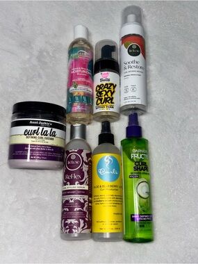 Bundle of Seven Full Sized Curly Hair Products